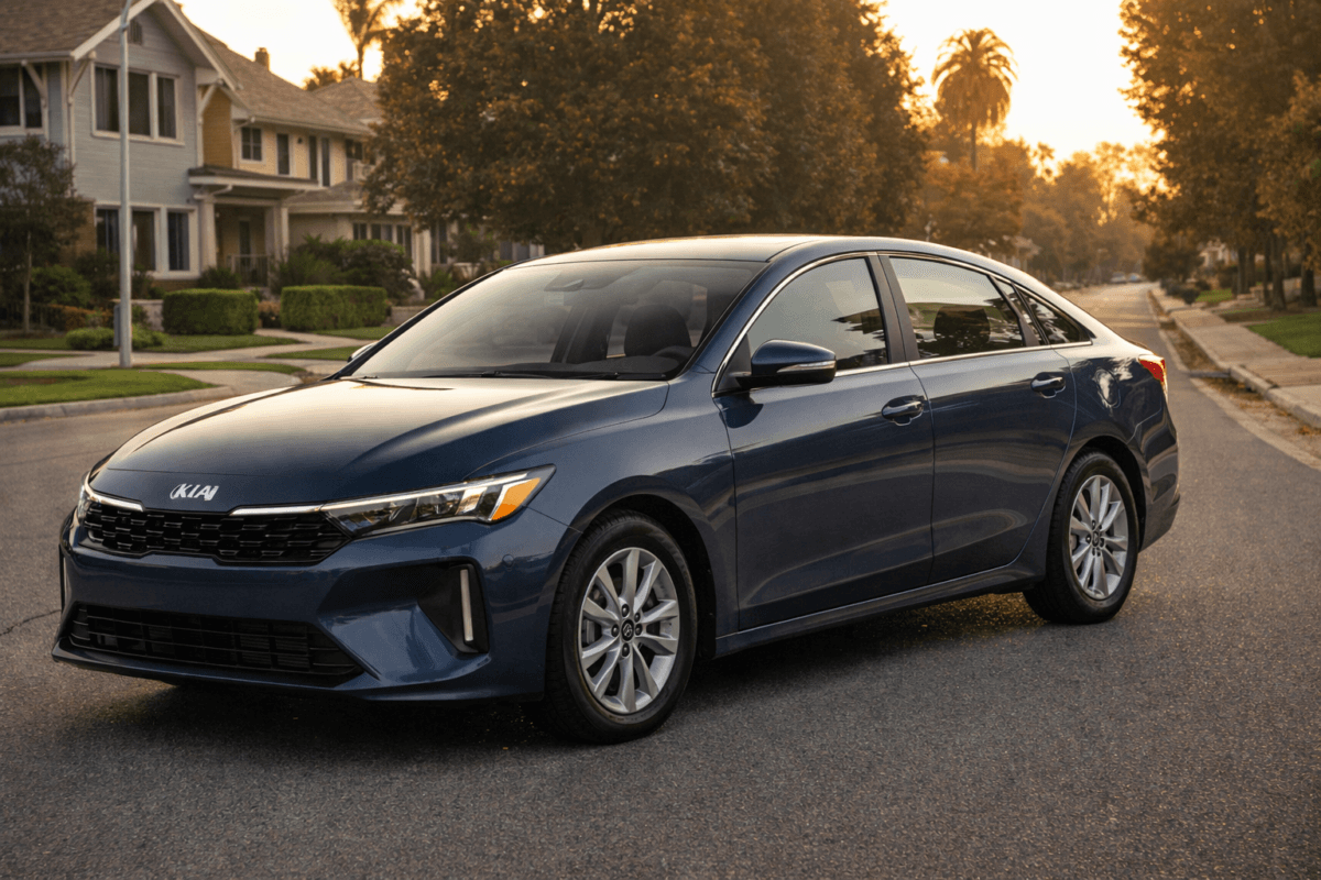 2025 Kia K4 LXS interior dashboard and infotainment display review